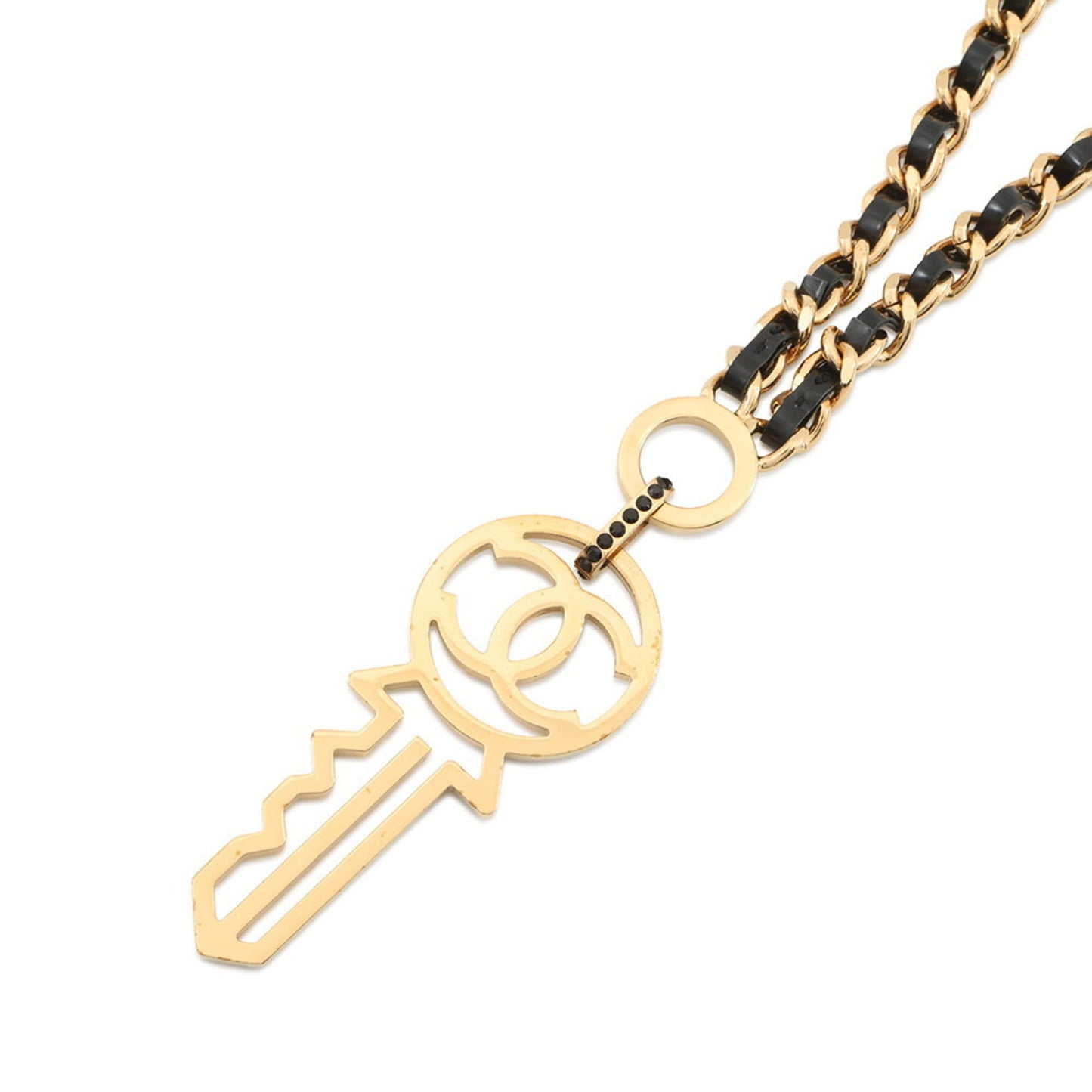 Chanel Coco Mark Key Motif Necklace B17A CHANEL