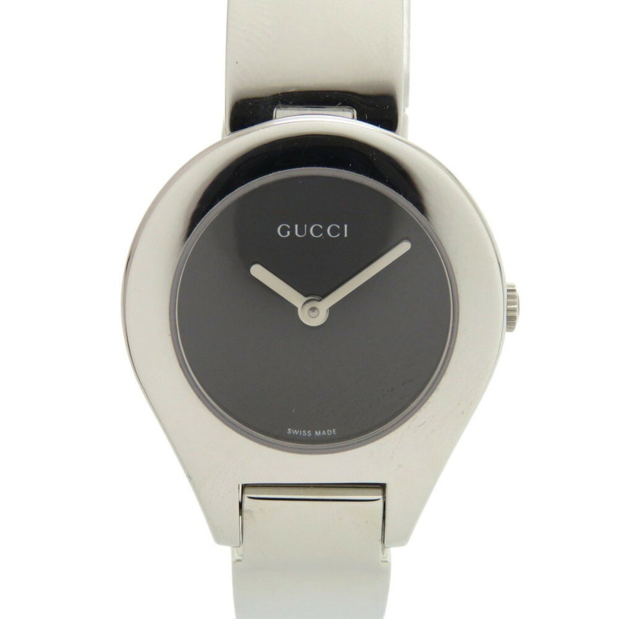 Gucci 6700L Stainless Steel Black/Silver Dial Quartz Watch 0566GUCCI — Good