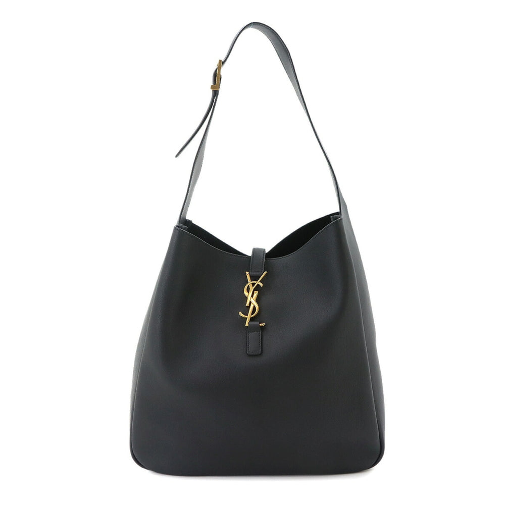Saint Laurent LE 5 A 7 Soft Large Shoulder Handbag Leather Black 753837 Bag — New - Store Return