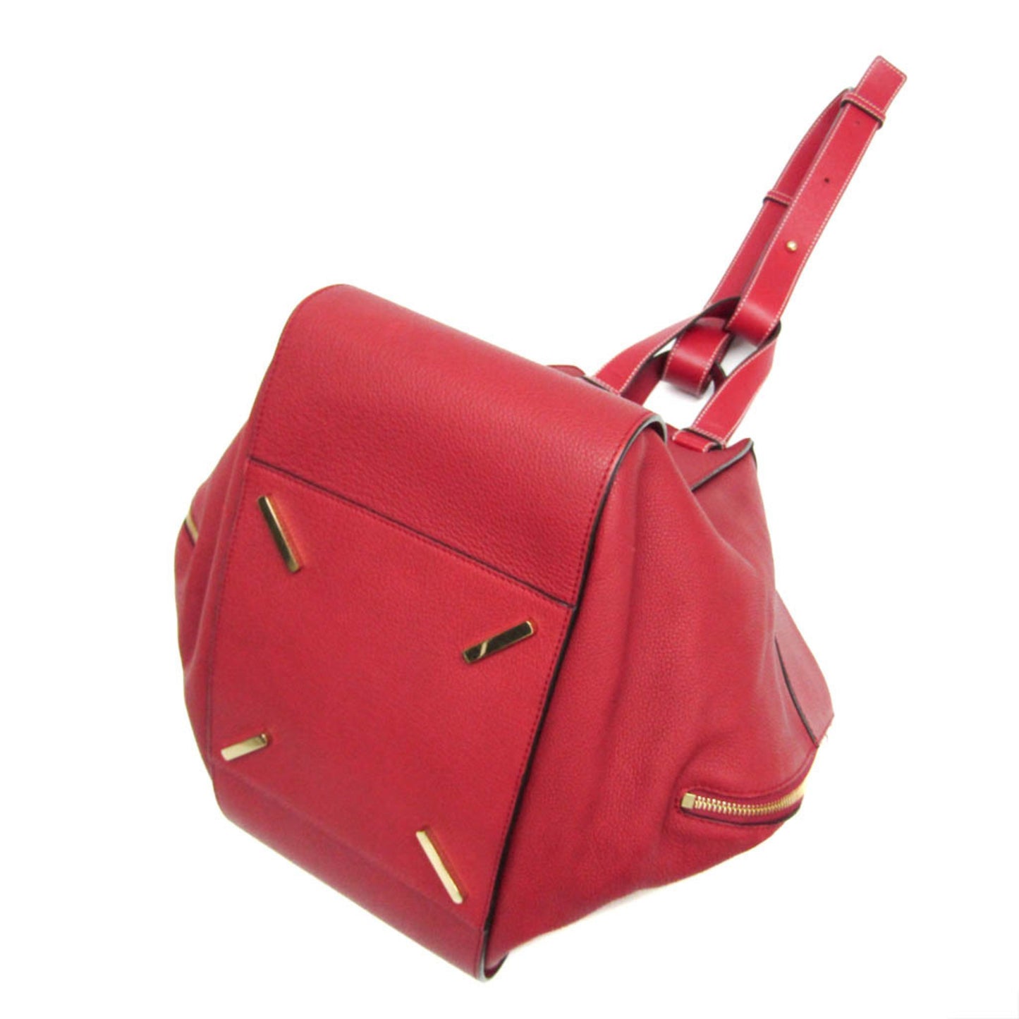 Loewe Hammock Medium Women's Leather Handbag,Shoulder Bag Red Color