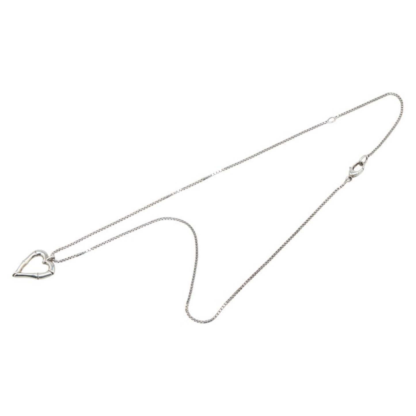 Gucci Bamboo Heart Motif Necklace in SV925 Silver for Women