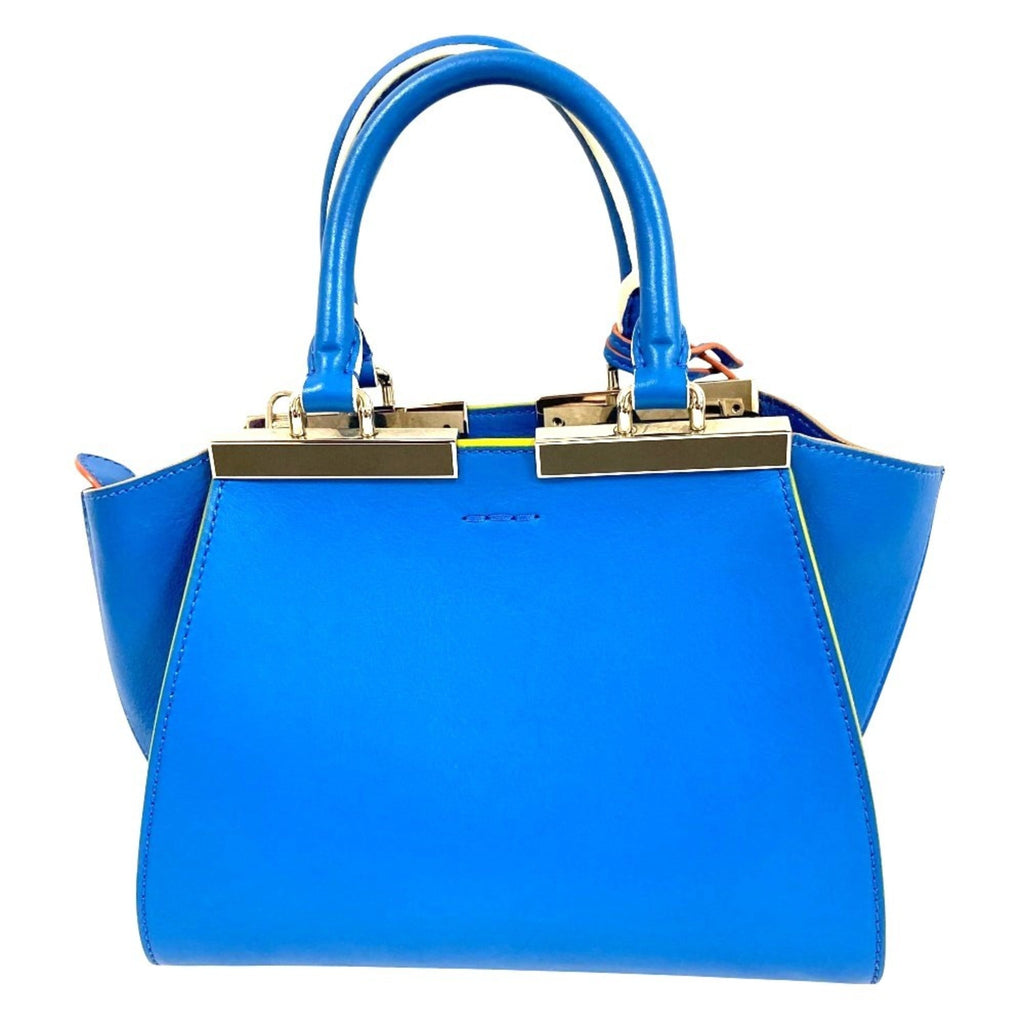 FENDI 3Jours Petit Trois Jours 2-Way Shoulder Bag 8BH333-5C3 Blue Women's