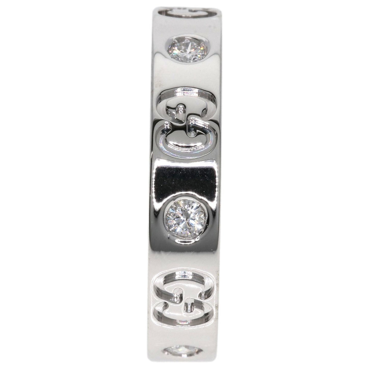 Gucci Icon 6-Piece Diamond #13 Ring in 18K White Gold for Women