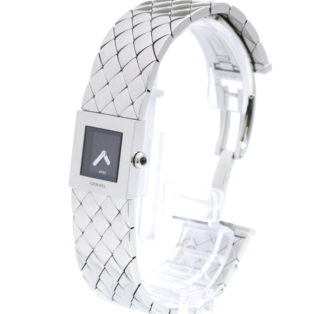 CHANEL Matelasse Stainless Steel Quartz Ladies Watch H0009 Polished — Very Good