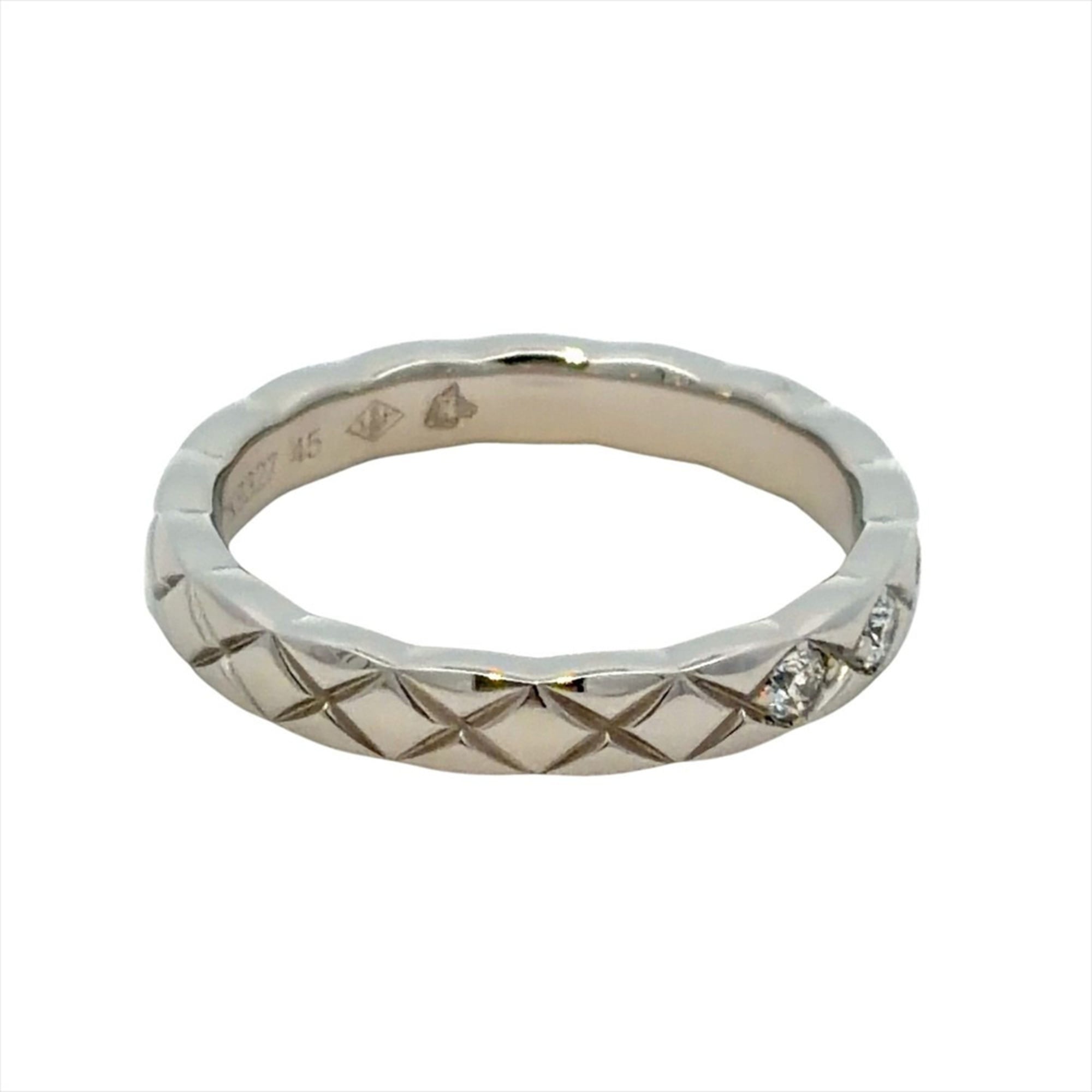 Chanel Coco Crush 5-Diamond Ring, Size 45, Platinum 950, 3.5g, Women's Ring — Like New
