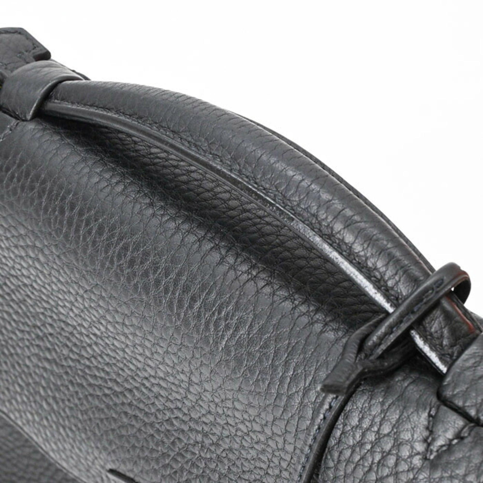 HERMES Sac à Dépêches 27 Handbag Business Bag Taurillon Clemence Leather Black — Like New