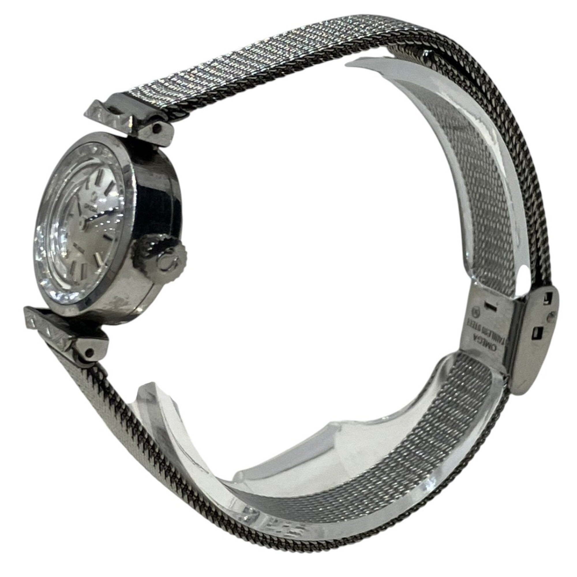 Omega De Ville watch, total weight 20g, stainless steel, manual winding, silver dial, 511.285 — Good