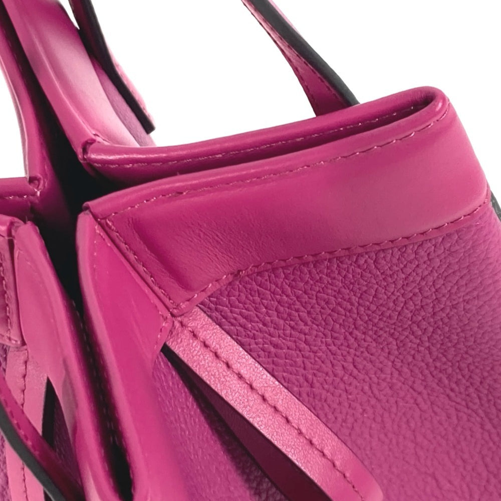 FENDI 8BS083 ORIGAMI MINI Small Shoulder Bag Leather Women's Purple G-240425-54 — New - Store Return