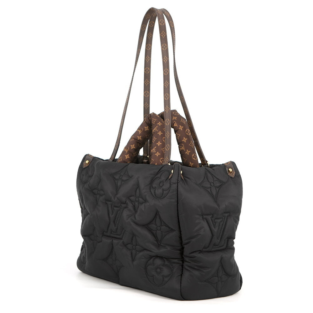 Louis Vuitton Tote Bag, Recycled Nylon, Monogram, OnTheGo GM M59005, Handbag, Black. Vuitton — Like New