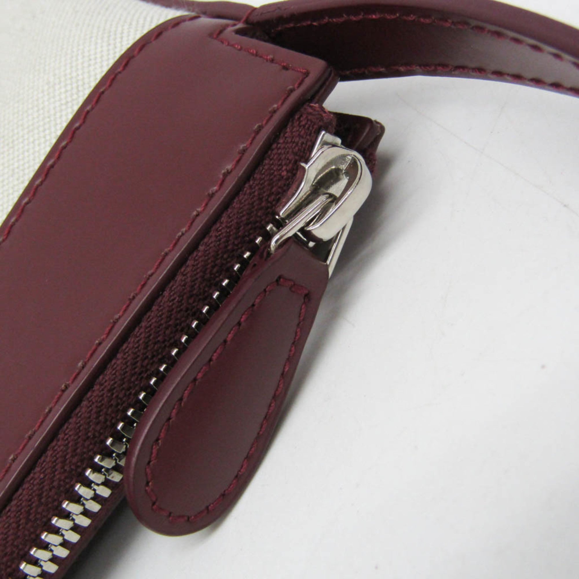 Balenciaga Navy Crossbody Bag 639497 Men,Women Canvas,Leather Shoulder Bag Off-white,Wine — Like New