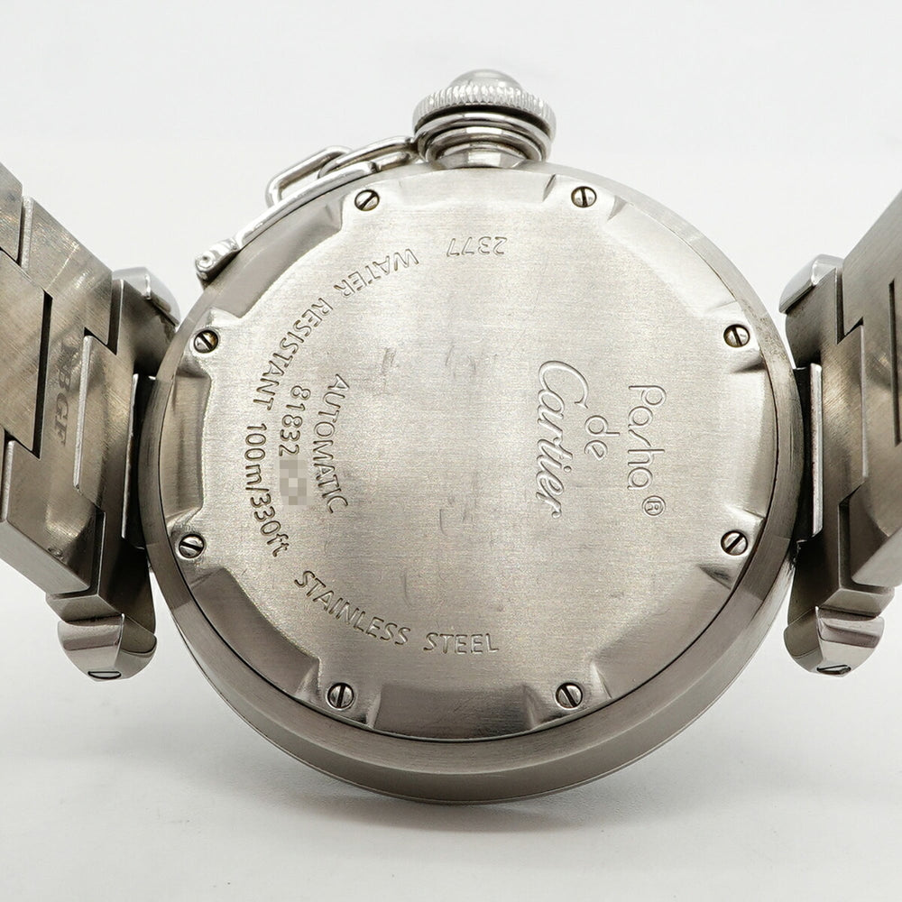 Cartier Pasha C Meridian GMT W31029M7 Silver Dial Watch (Boys' Size) — Good