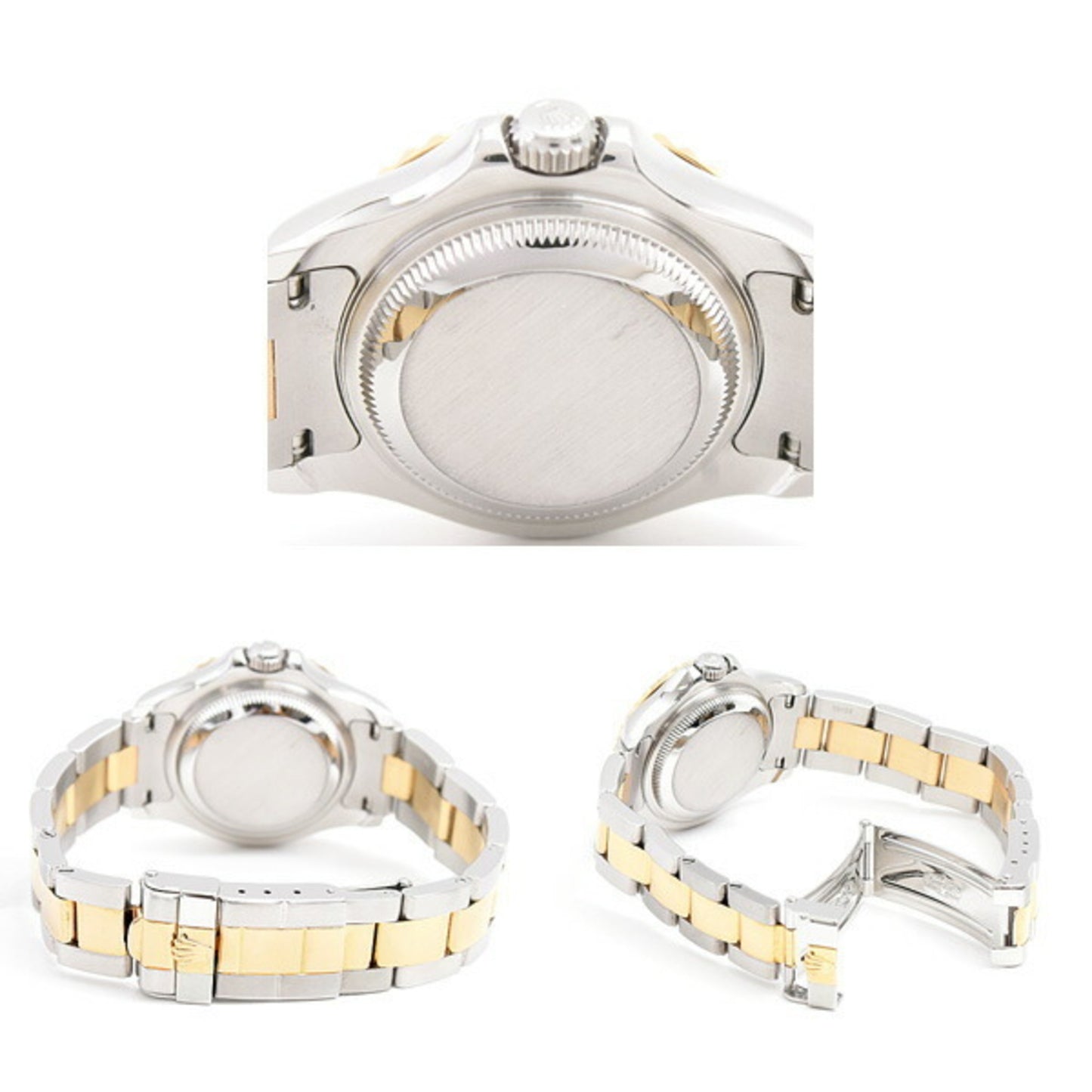 Rolex Women's Yacht-Master T-Series Automatic Watch with White Dial, Stainless Steel and Yellow Gold, Model 69623