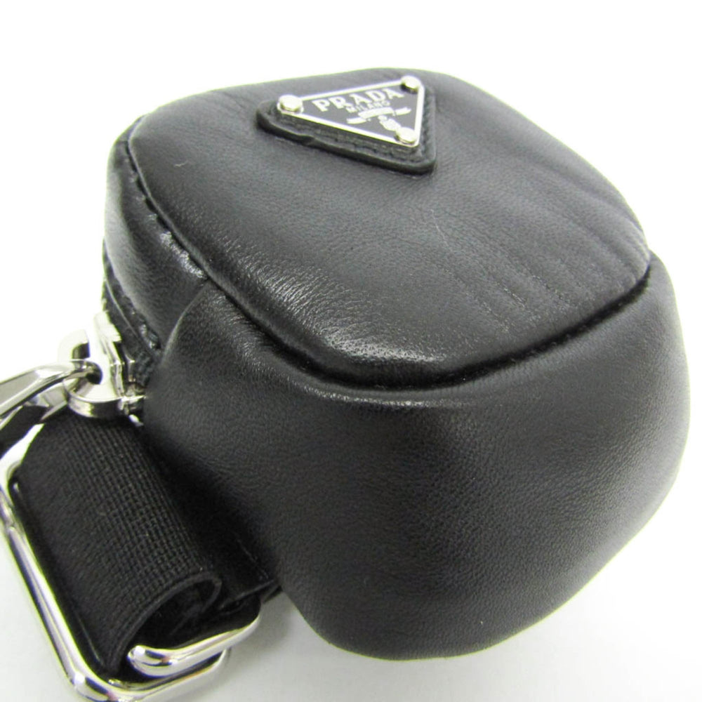 Prada Belt Pouch 1TT137 Women,Men Leather Pouch Black — Like New