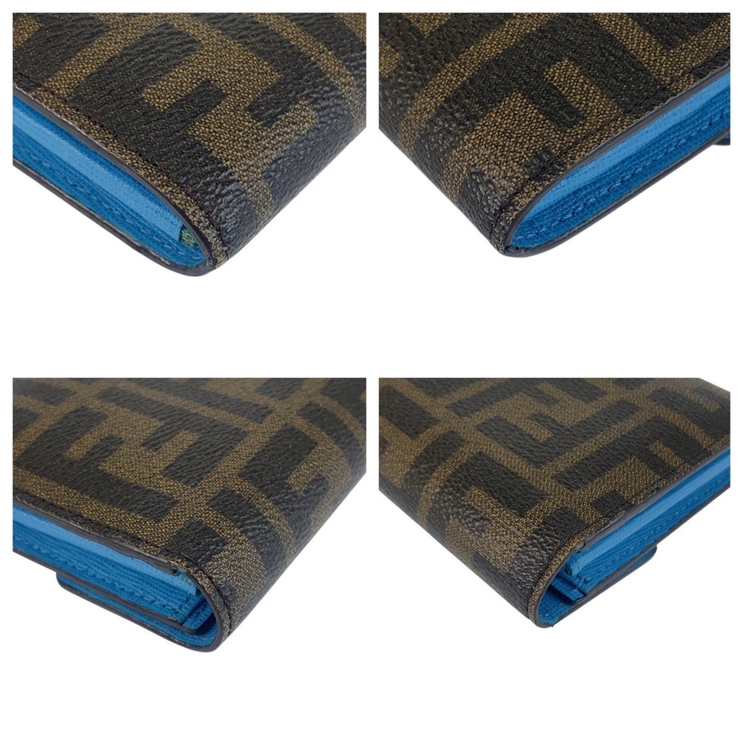 FENDI Zucca Brown with Gold Hardware 8M0340 Long Wallet for Women 506473