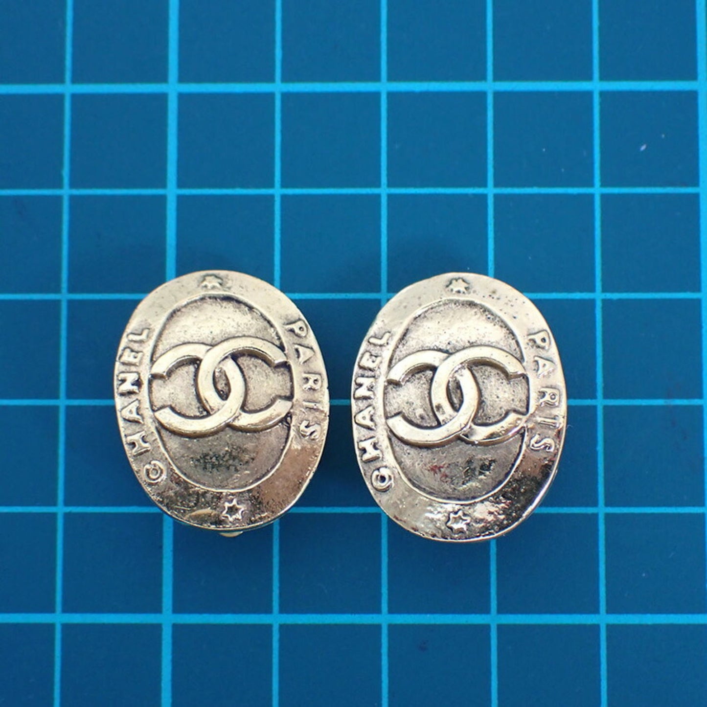 CHANEL Gold Coco Mark Earrings