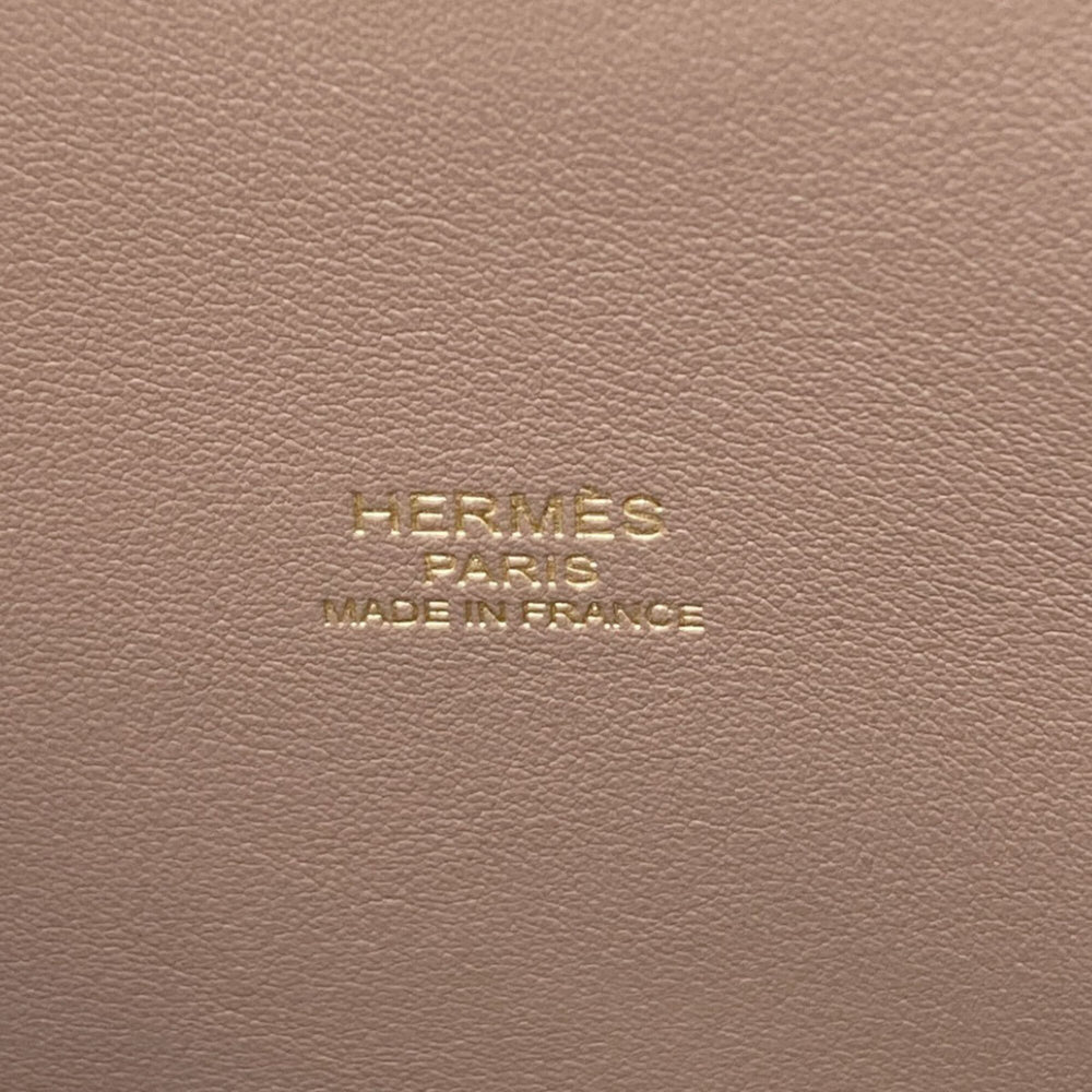Hermes Bolide 1923 25 Etoupe Gold Hardware Handbag Epsom Leather Women's HERMES — Like New