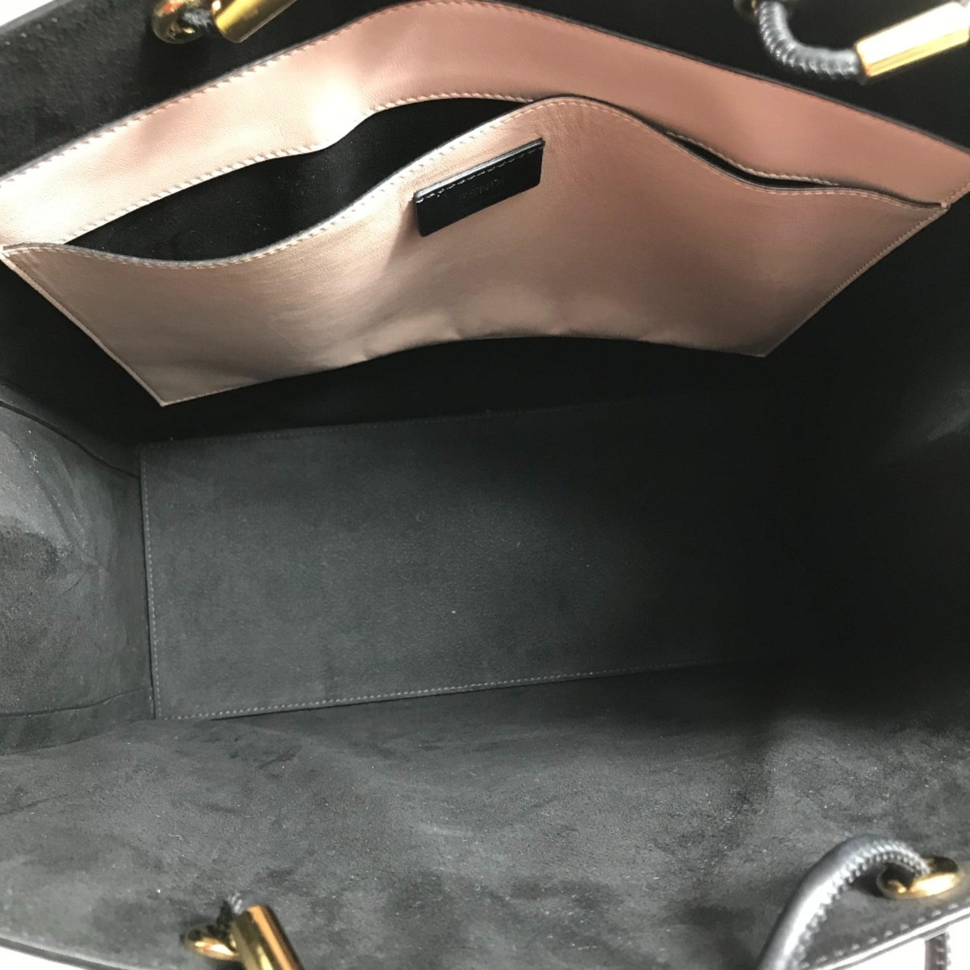 Fendi 8BH383 bag medium Tote Bag Pink Beige Light pink — Like New