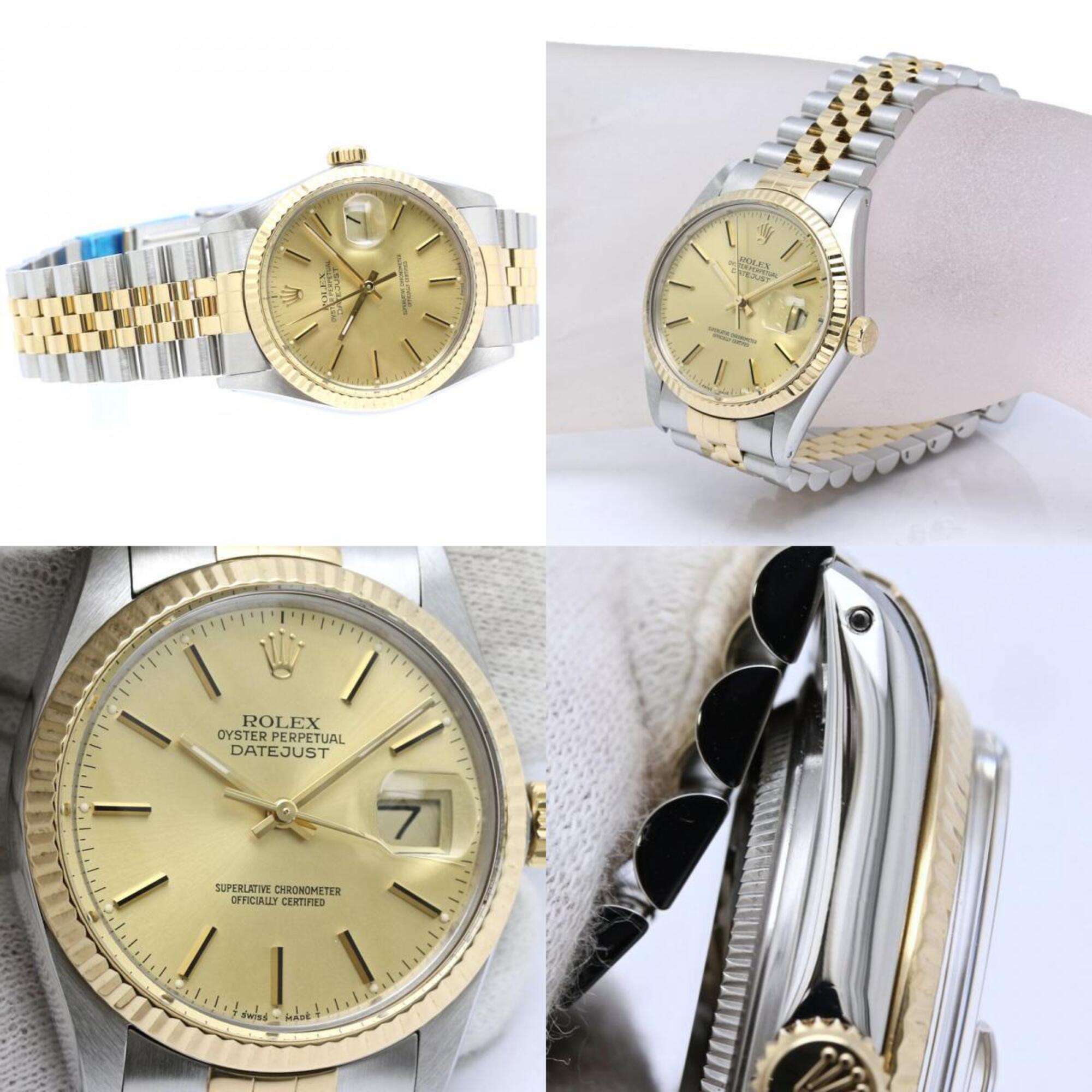ROLEX Datejust 16013 Men's Watch 40551 — Good