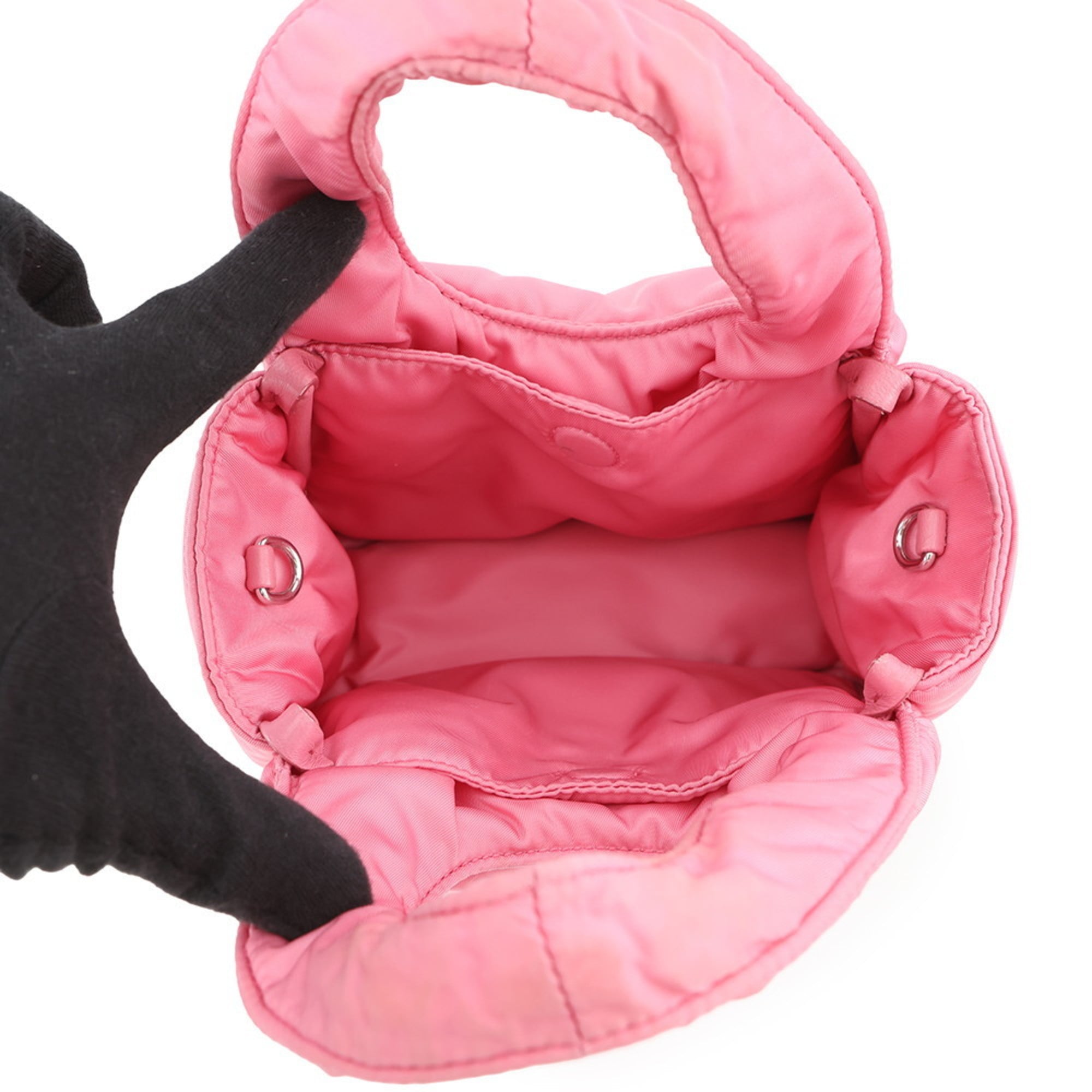 Prada Re-Nylon Triangle Mini Handbag, 1BA359, PRADA 2-way