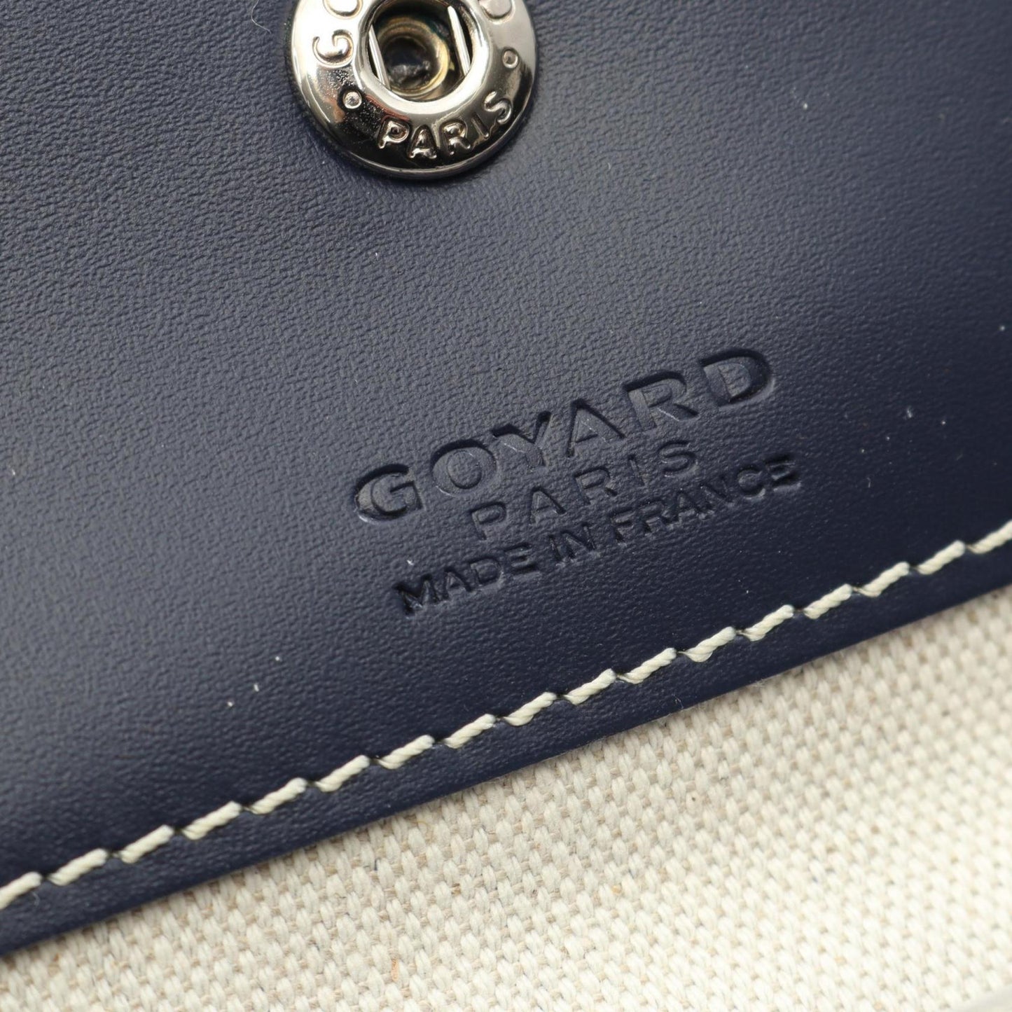 Goyard Saint Louis PM Tote Bag, Coated Canvas and Leather, Women's, Blue, Navy, Multicolor