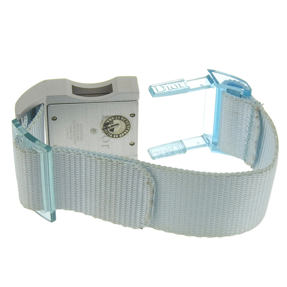 Dior Chris 47 Watch D100-322, Aluminum and Nylon Quartz Analog with Silver Dial, Women's — Very Good
