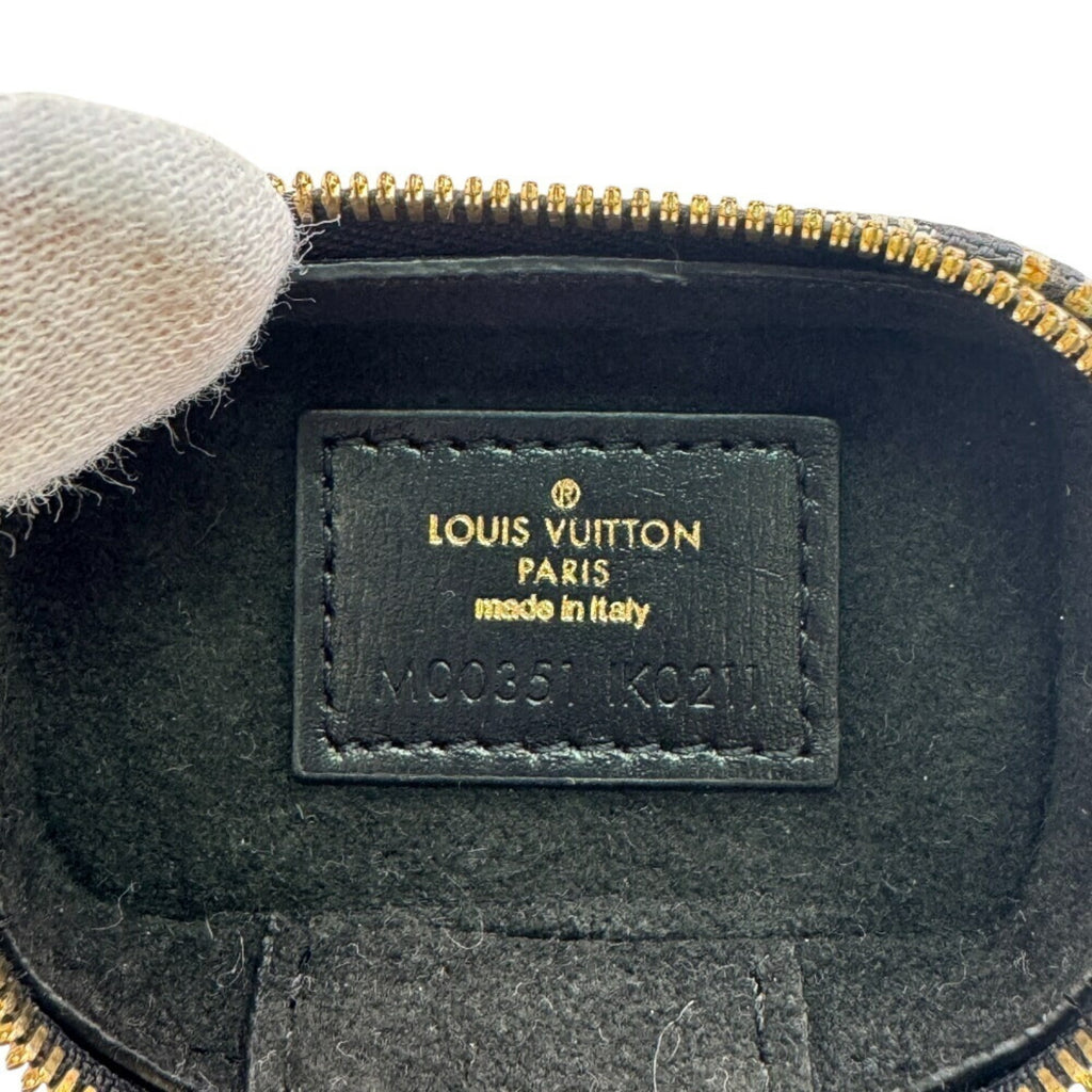 LOUIS VUITTON M00351 Porte Clé Vanity Bag Charm SINCE 1854 Black Women's