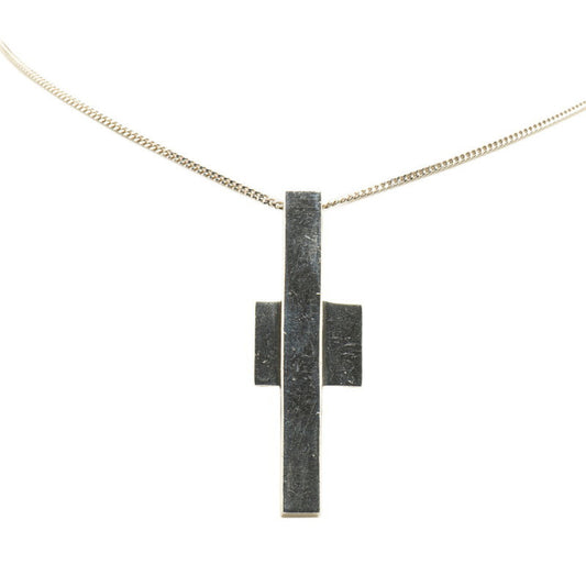 Gucci Cross Motif Necklace SV925 Silver Women's GUCCI