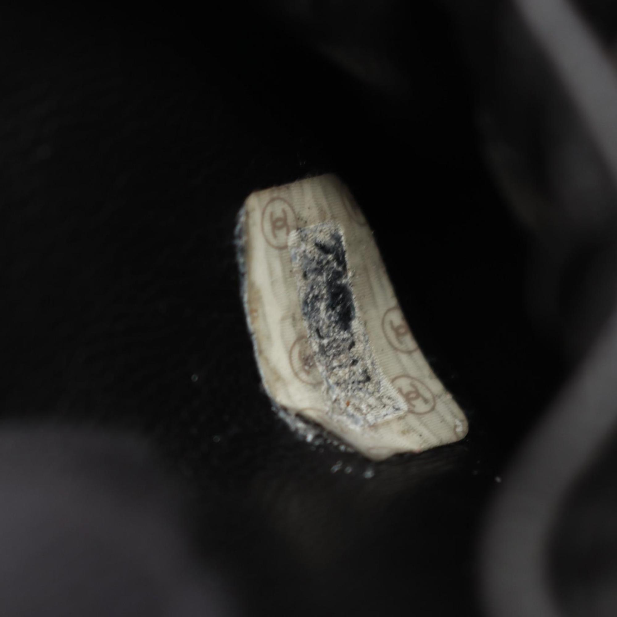 Chanel Coco Mark handbag in grained calfskin leather, women's, black