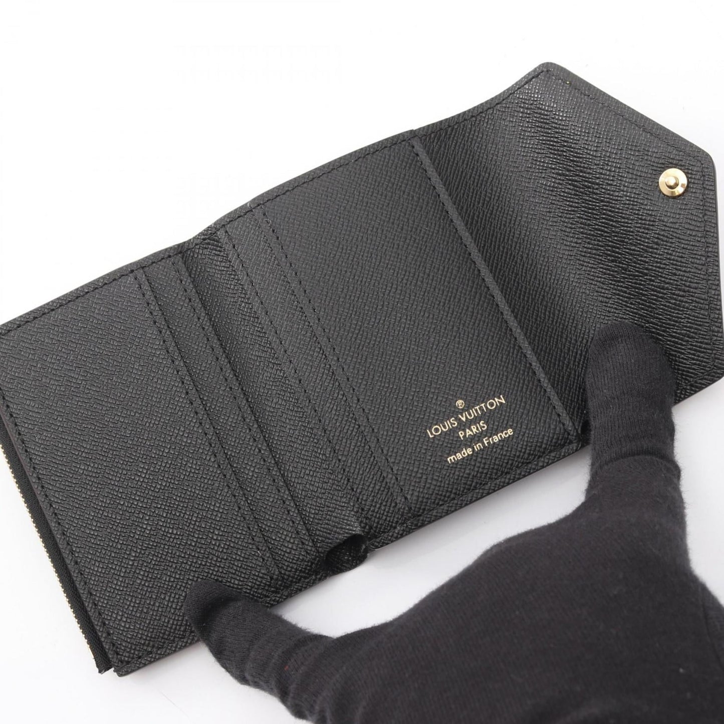 Louis Vuitton Zoe Monogram Giant Reverse Tri-fold Wallet, Women's, Brown and Beige, M80725