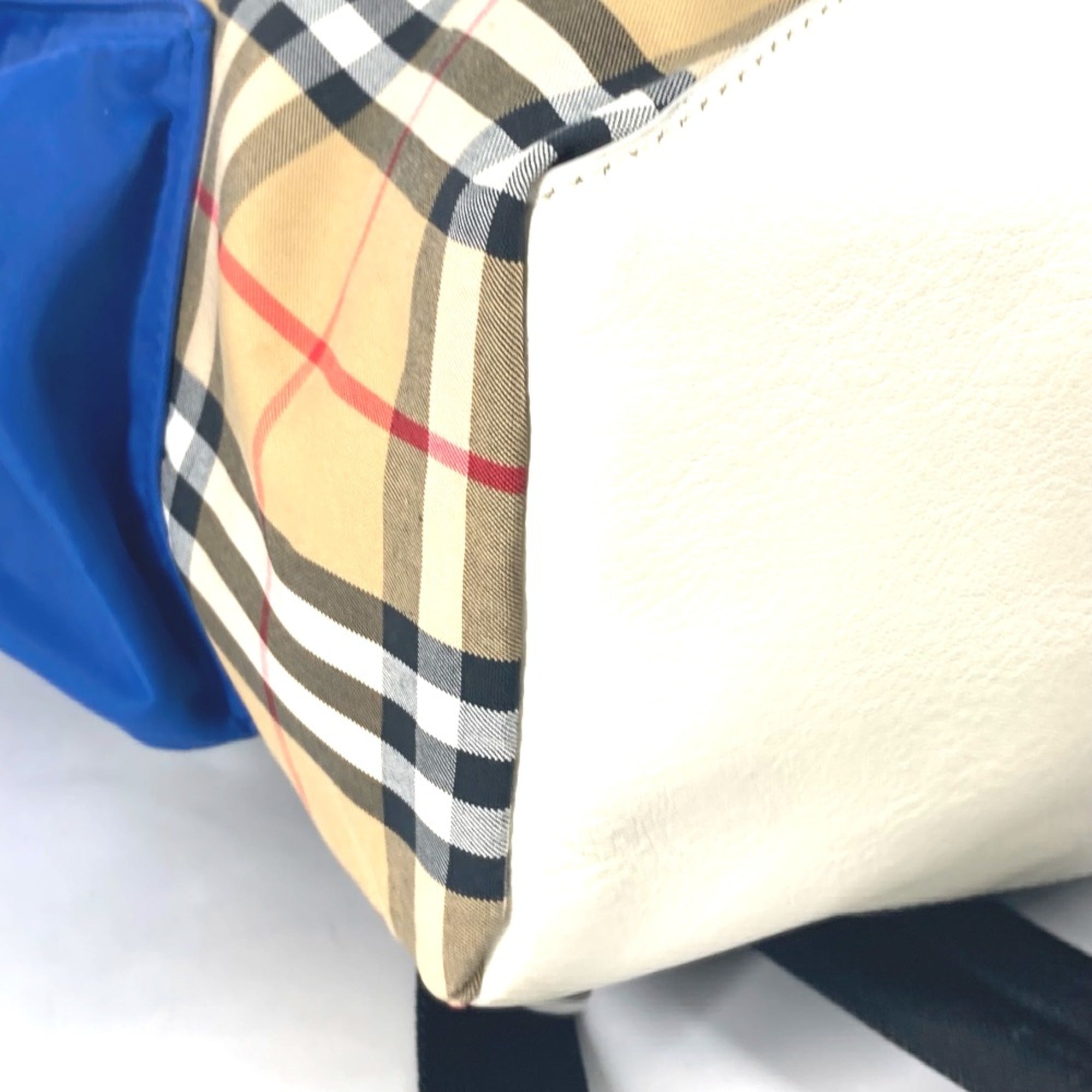 Burberry 4078448 Bag Backpack Backpack Beige Orange x blue — Like New