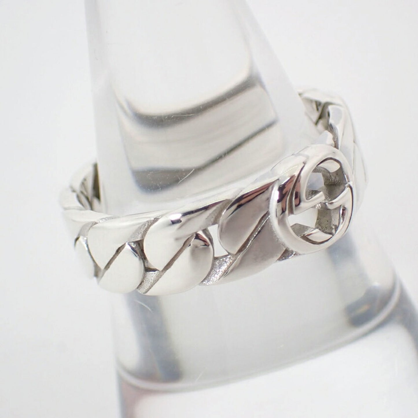 GUCCI 925 Interlocking G Ring, Size 18, j90-6