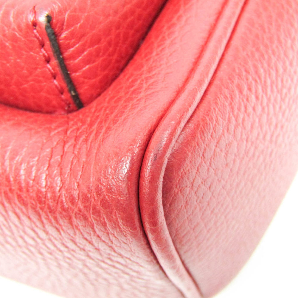 Gucci Soho Interlocking G 536192 Women's Leather Backpack Red Color — Like New