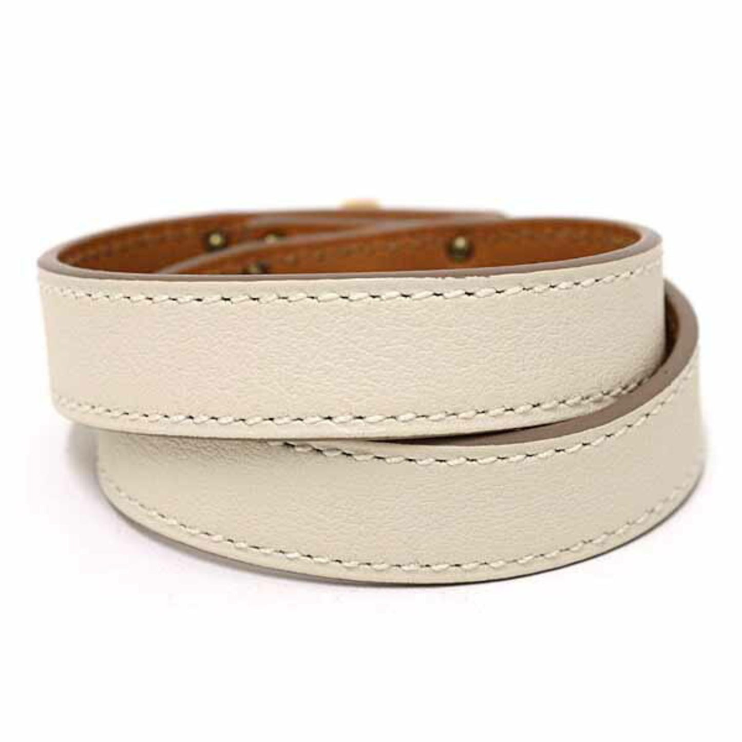 Hermes Hermès Kelly Double Tour Leather Bracelet in Swift with T Stamp (2015)