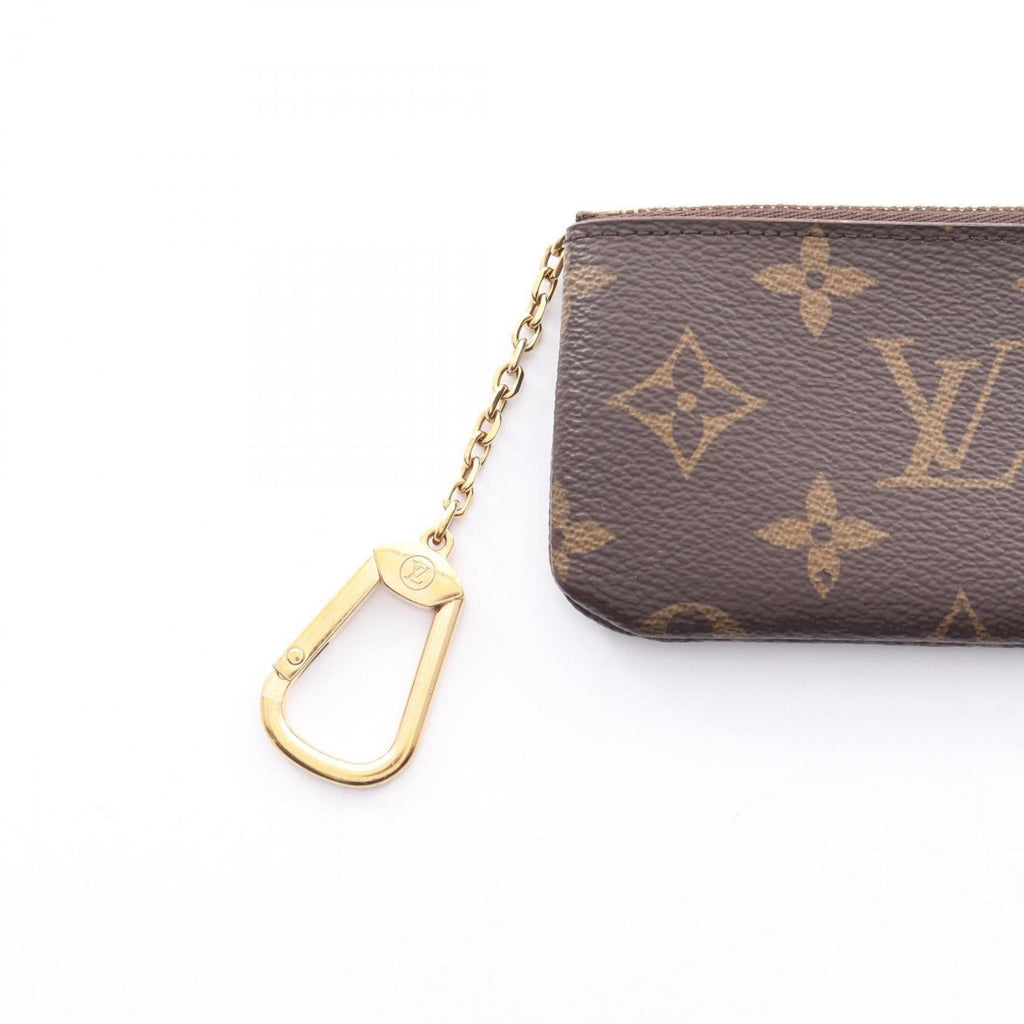Louis Vuitton Pochette Cle Wallet with Coin Purse, Coated Canvas, Monogram, Brown, Men's and Women's, M62650
