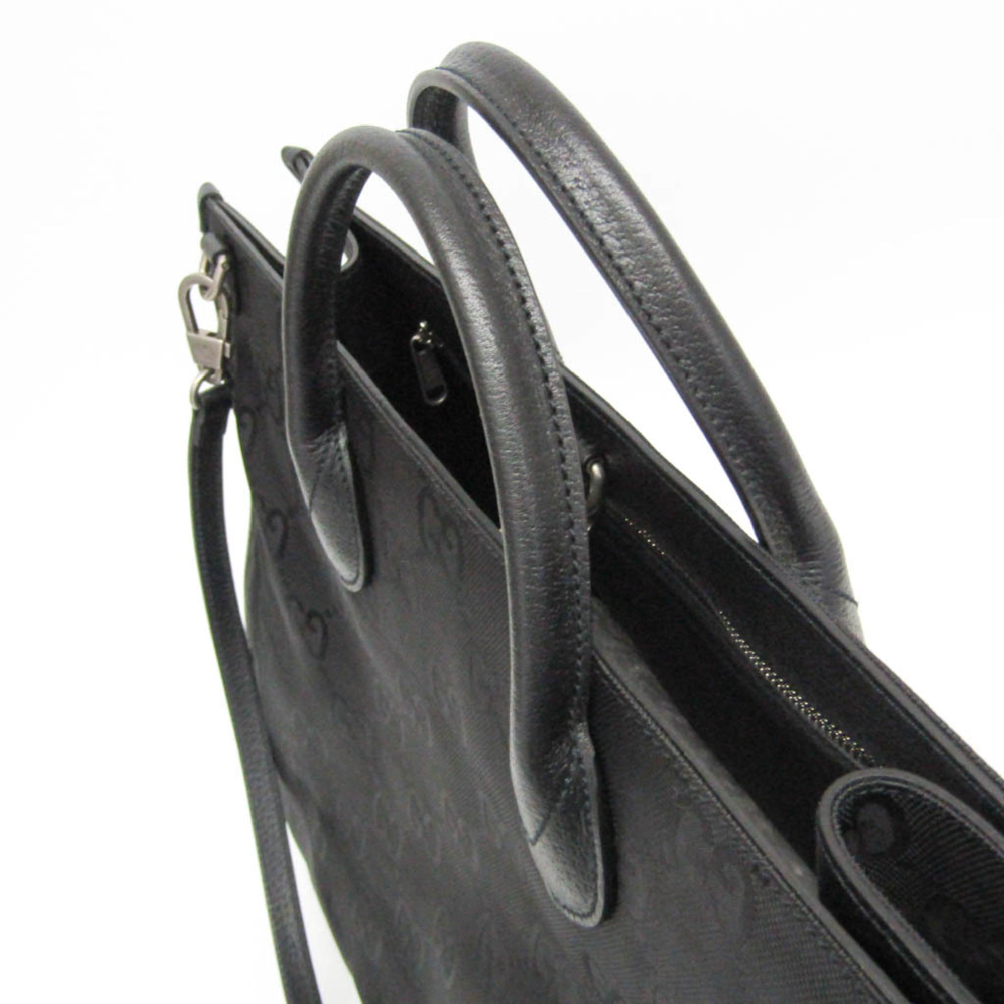 Gucci Off The Grid GG 630353 Men,Women Nylon Canvas,Leather Handbag,Shoulder Bag Black — Like New