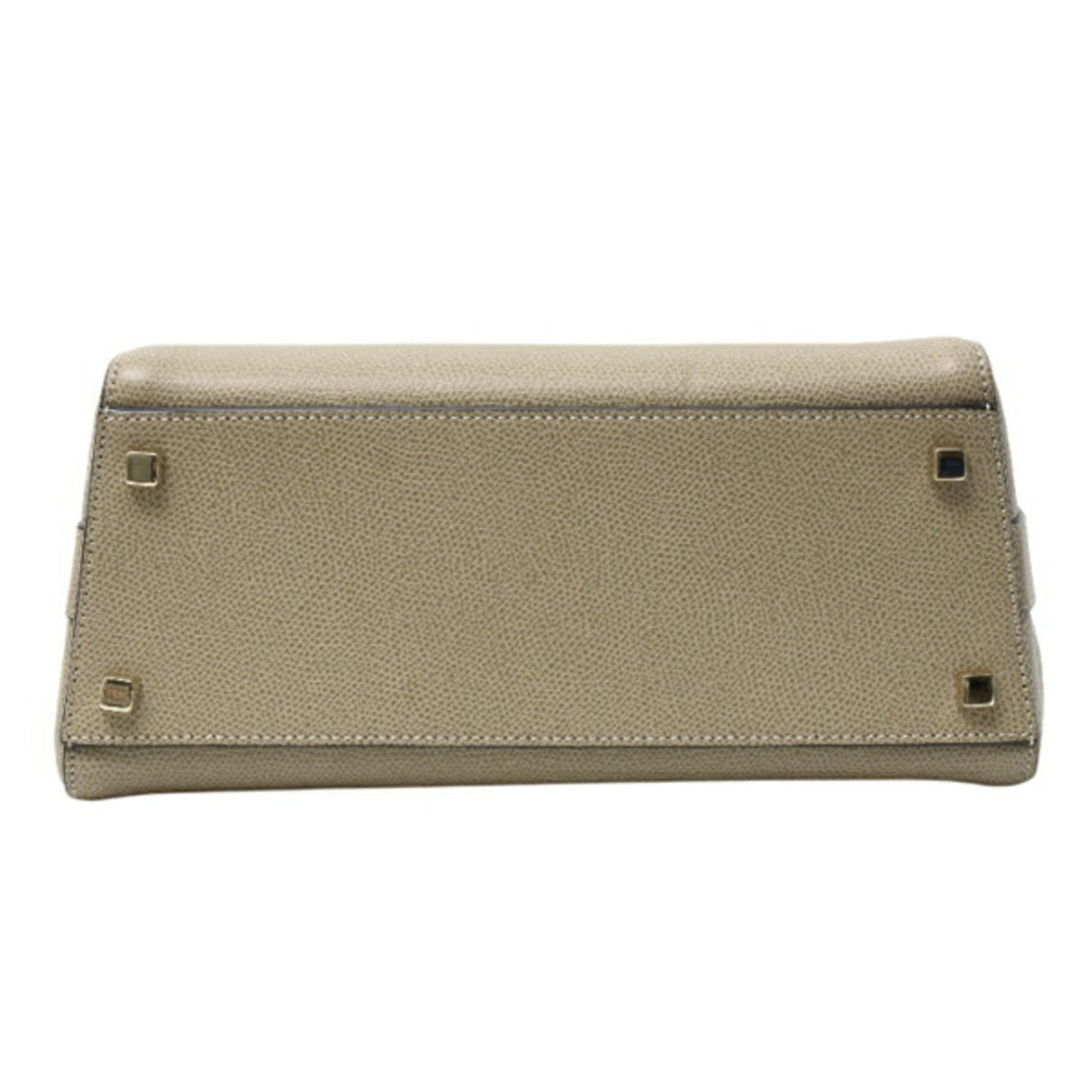 Valextra Women's Small Triennale Handbag/Shoulder Bag in Greige Calfskin Leather