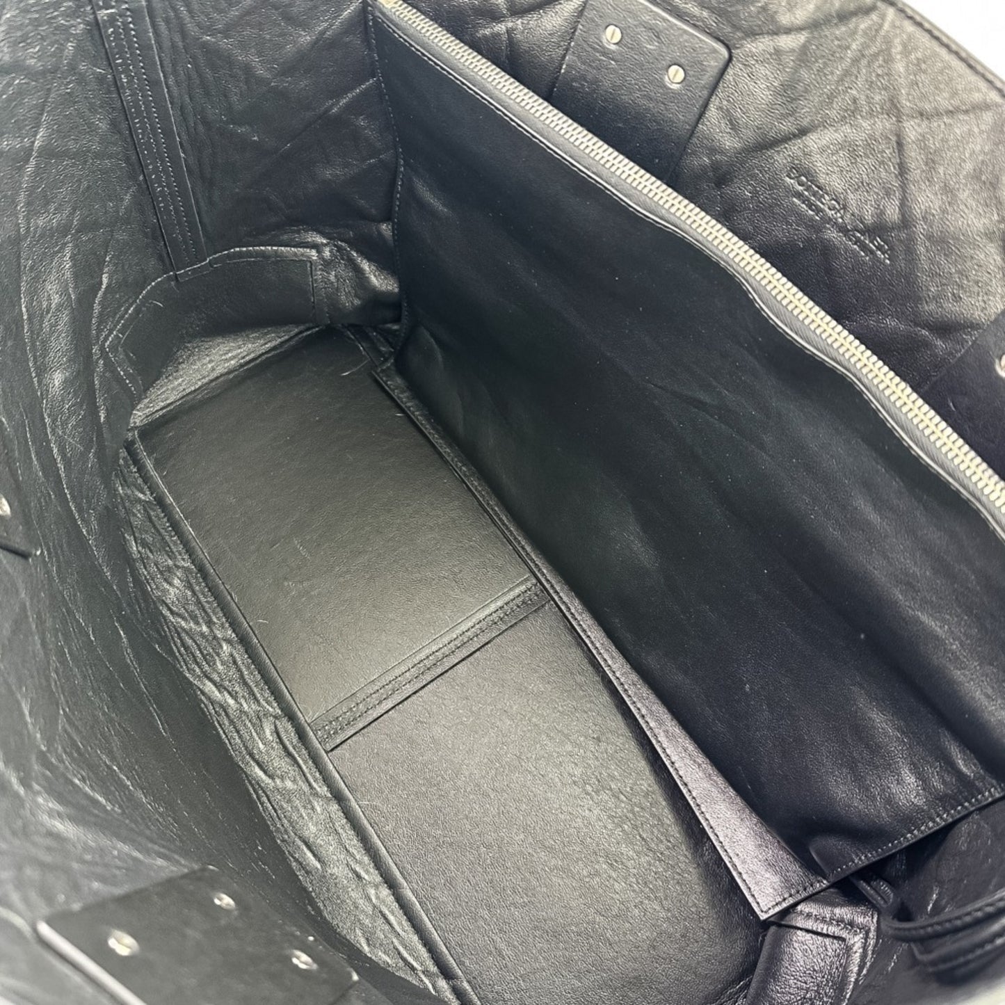 BOTTEGA VENETA Maxi Intrecciato Tote Bag 629888 Black Men's