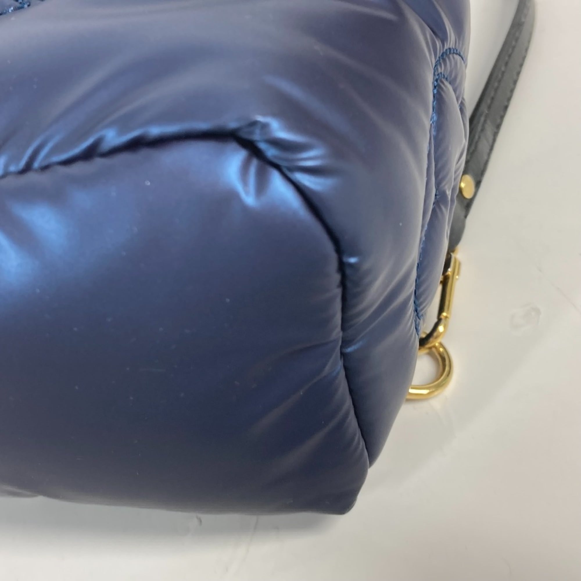 LOUIS VUITTON M21060 Monogram Palm Springs Backpack MINI Rucksack Nylon Canvas Women's Navy MO-240630-15 — Like New