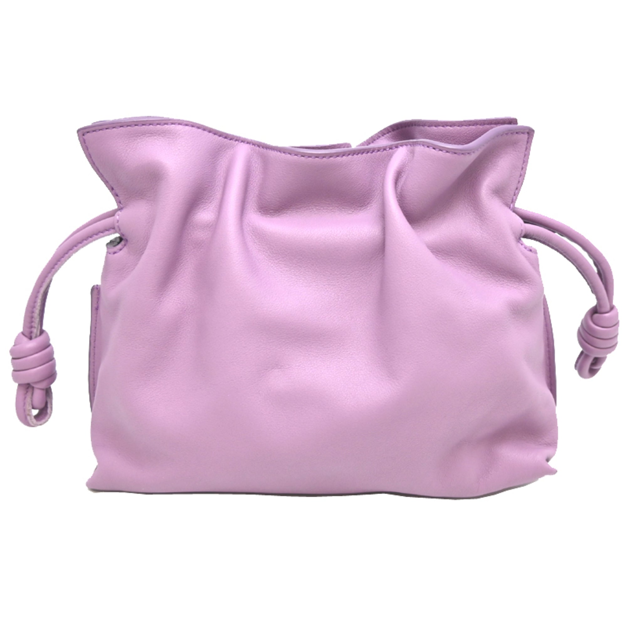 Loewe Flamenco Clutch Mini Bag Women's Shoulder A411FCx237 Leather Purple — Like New