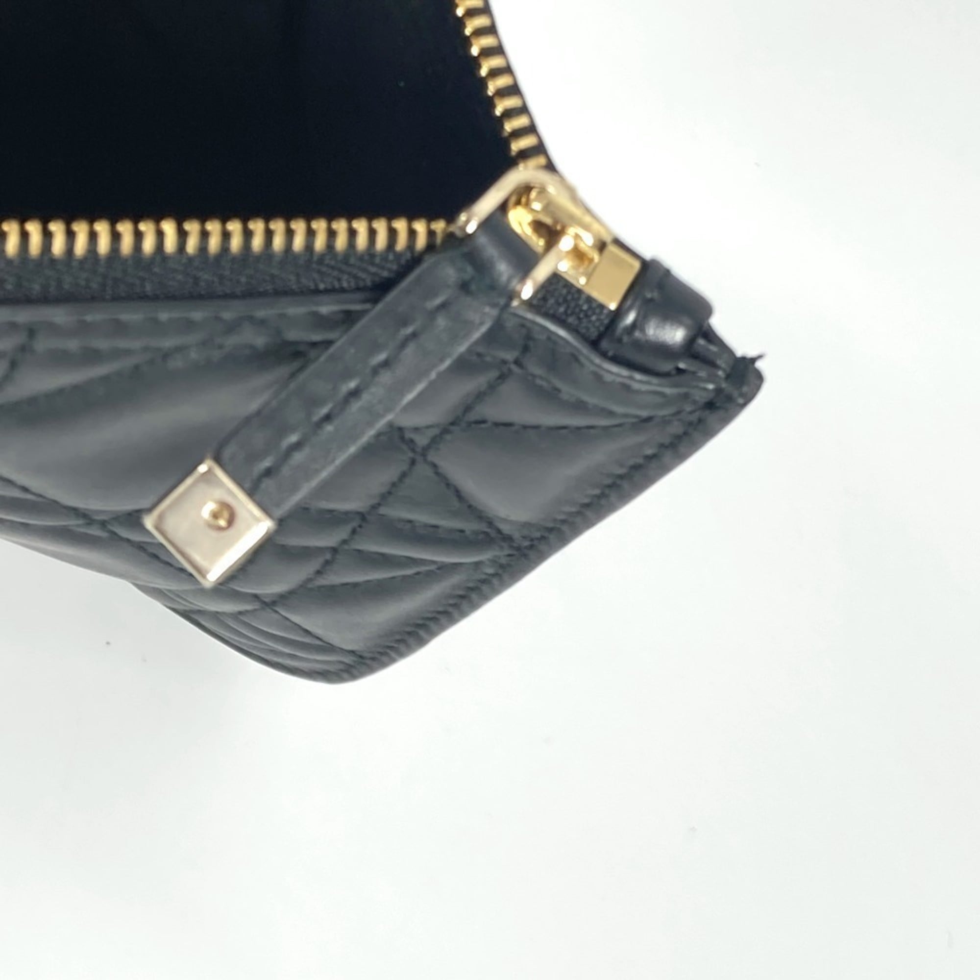 Christian Dior Dior M2821OSHJ 2WAY Bag Toujour Medium Tote Handbag with Pouch Shoulder Calfskin Women's Black — Like New