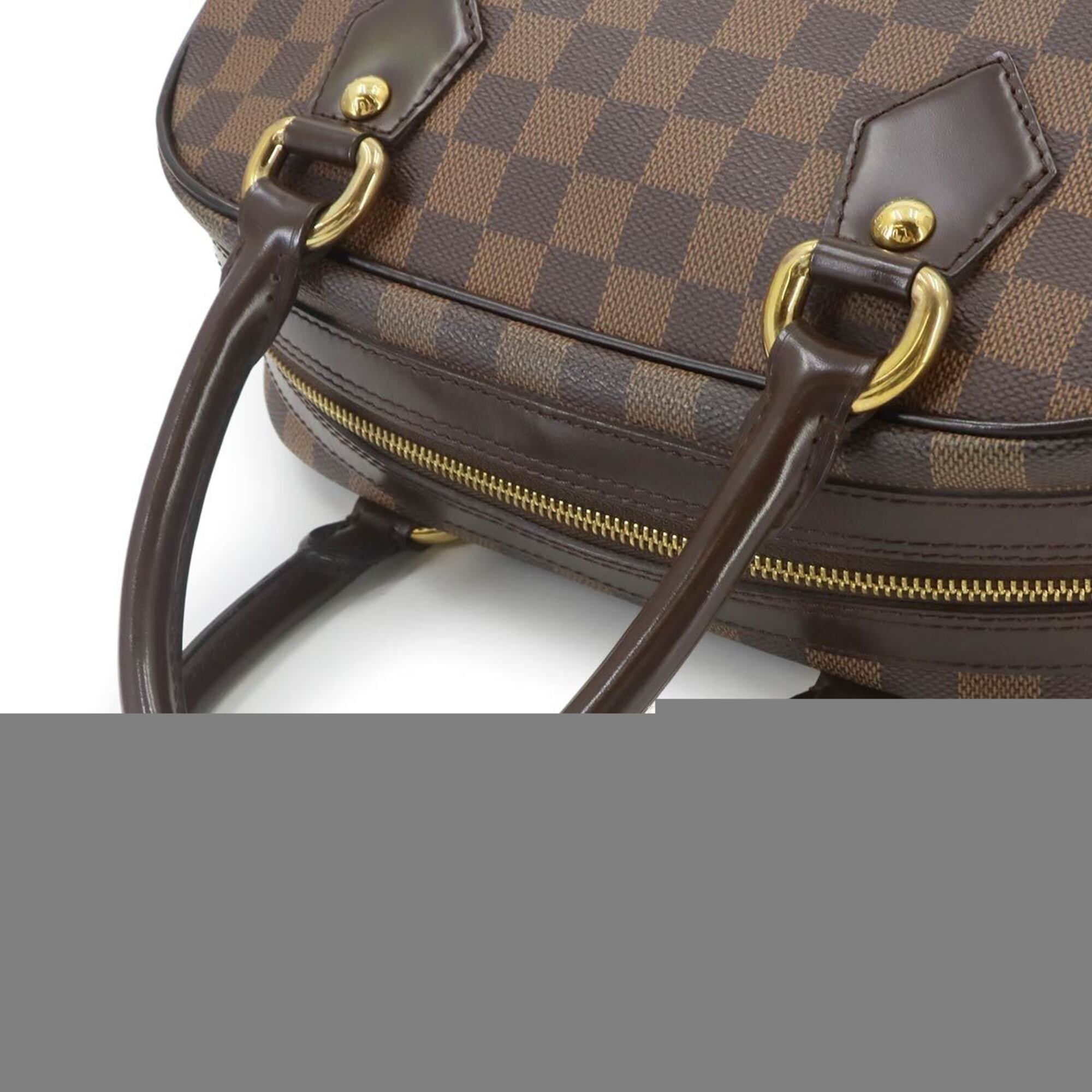 Louis Vuitton Damier Duomo Handbag, Ebene, N60008, Gold Hardware — Like New