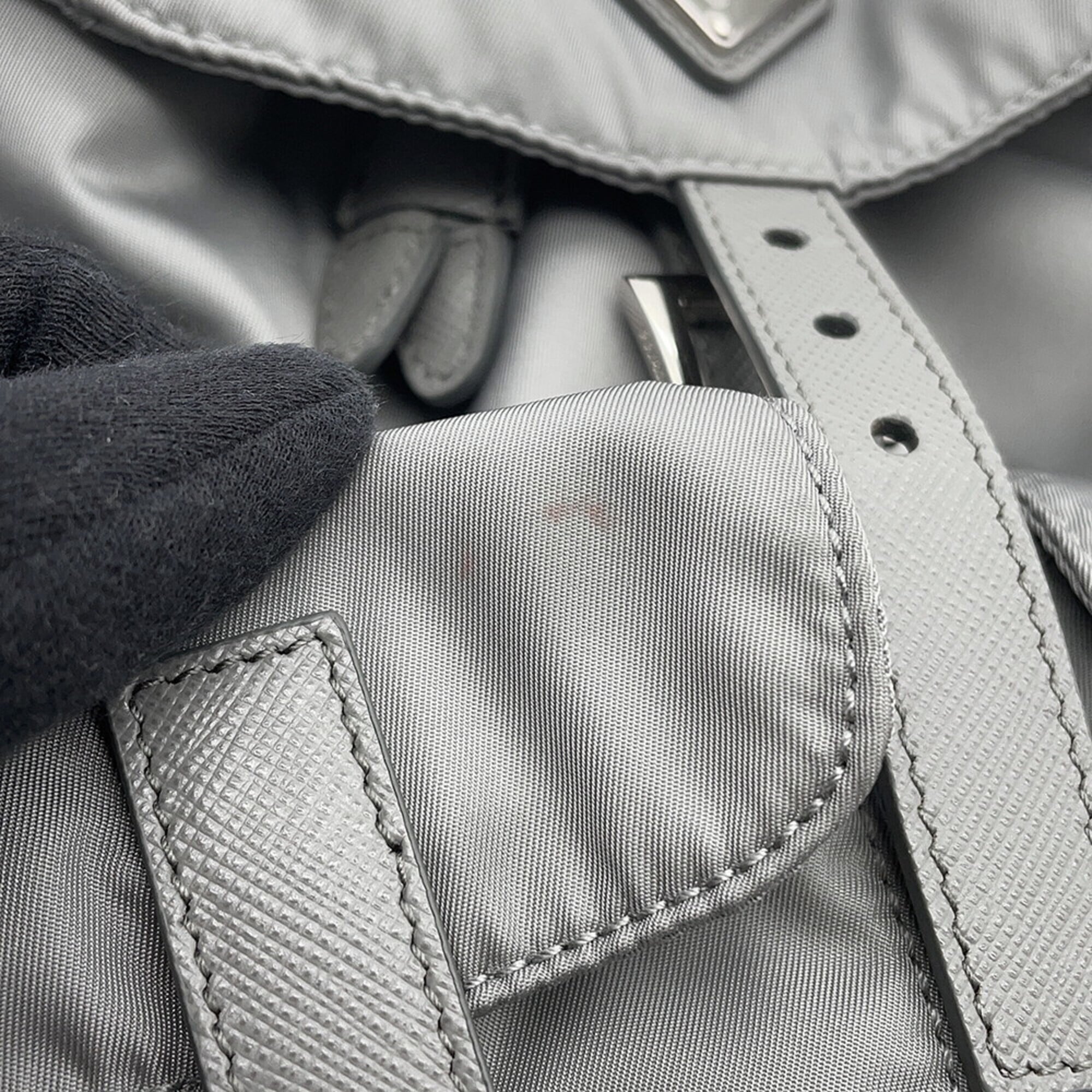 Prada Backpack Small Nylon Saffiano Leather 1BZ677 PRADA Handbag — Like New
