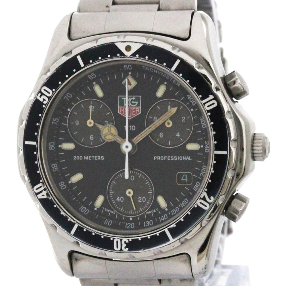 TAG HEUER Professional Chronograph Steel Quartz Mens Watch 570.206 — Good