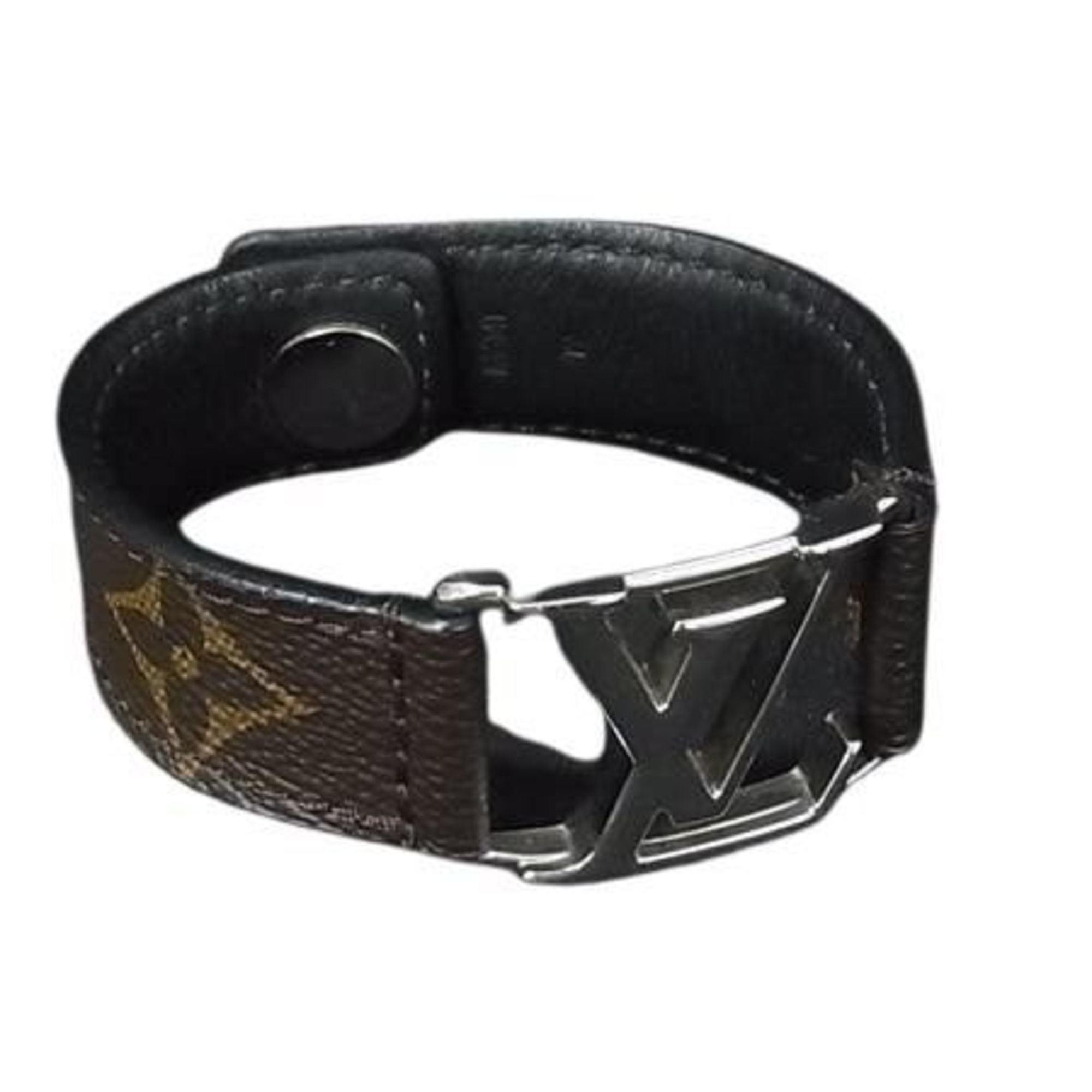 LOUIS VUITTON Hockenheim M6141 Brown Monogram Bracelet for Men and Women
