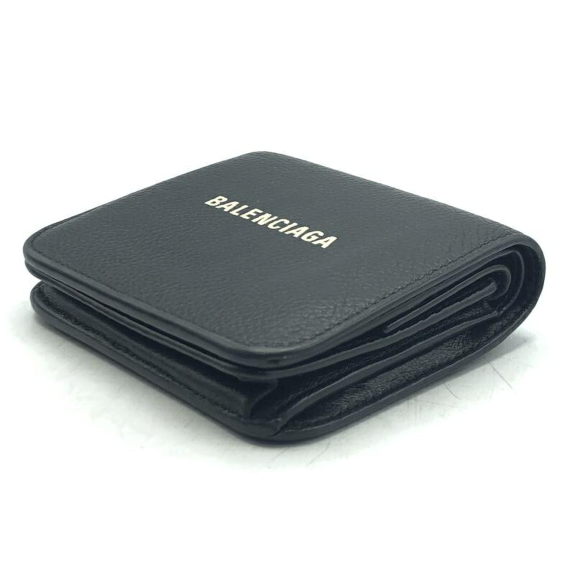 BALENCIAGA Everyday Cash Bifold Wallet 594216 Black Balenciaga