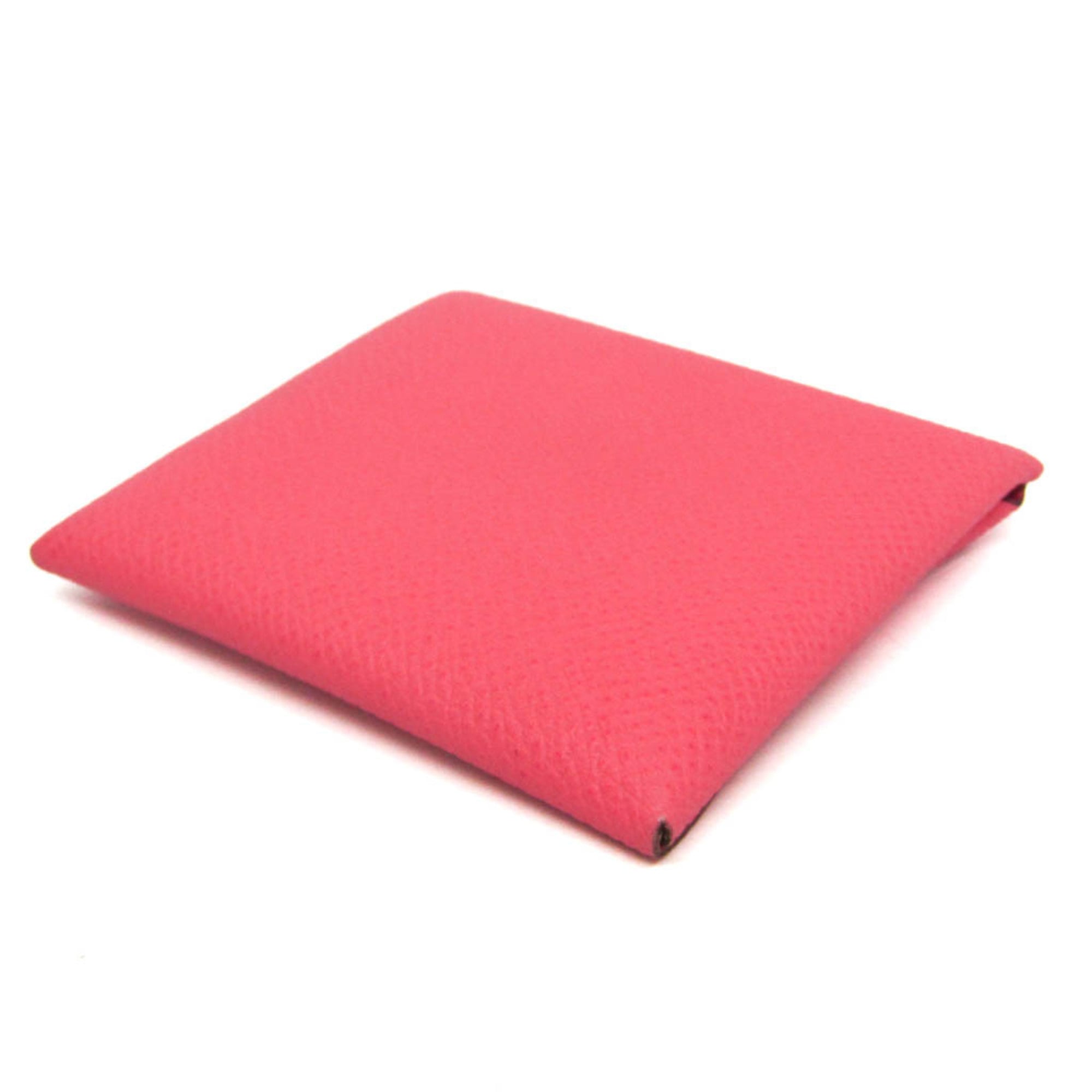 Hermes Bastia Women's Epsom Leather Coin Purse/coin Case Pink