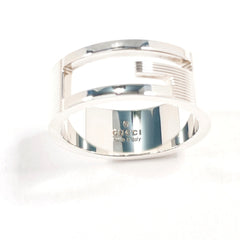 GUCCI Branded Cutout G Ring, Sterling Silver 925, Size 17.5cm, Men's — Like New