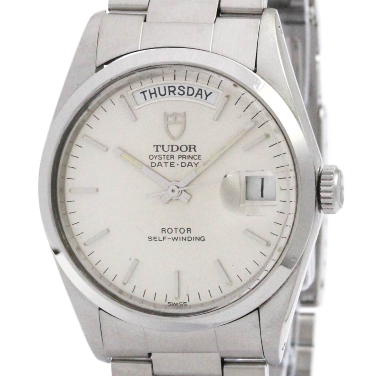 TUDOR Oyster Prince Date Day 94500 Steel Mens Automatic  Watch Polished