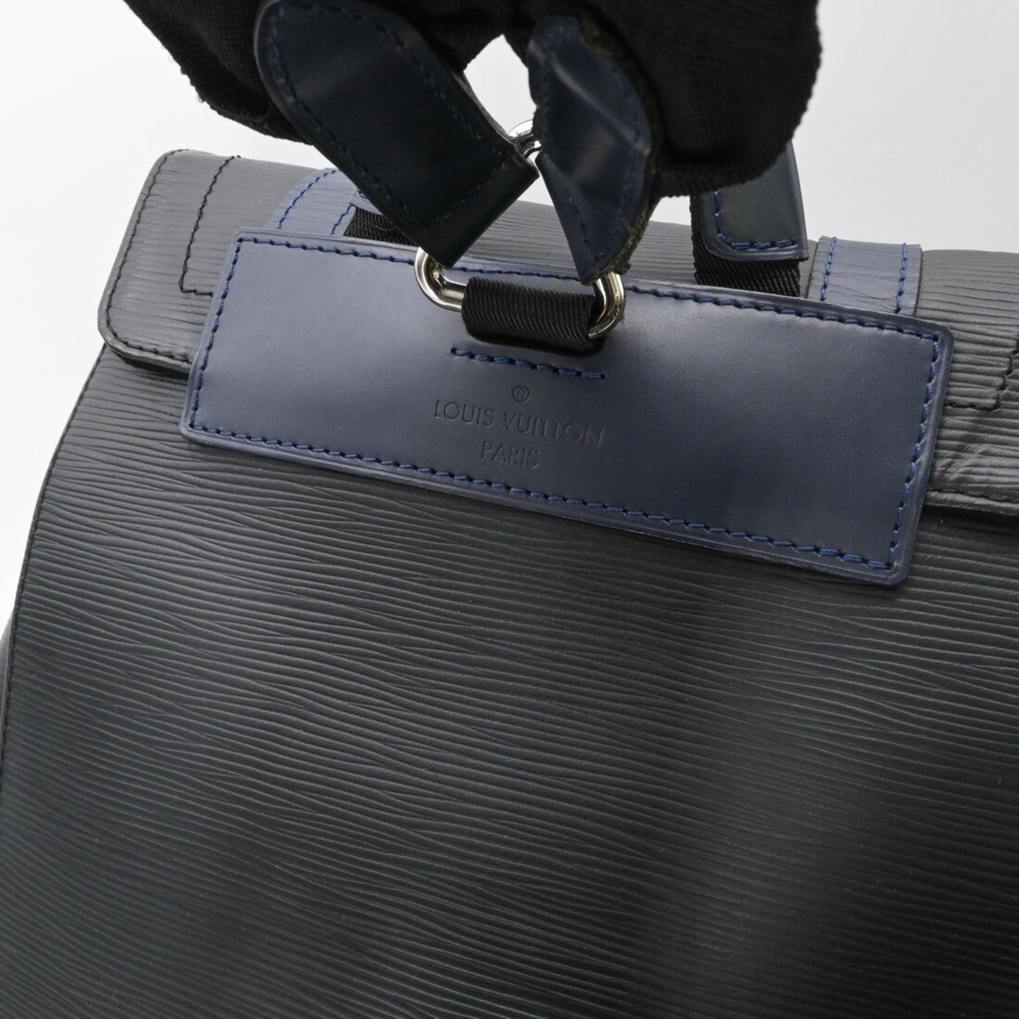 LOUIS VUITTON Christopher PM Epi Monogram Eclipse Backpack in Black, M53424