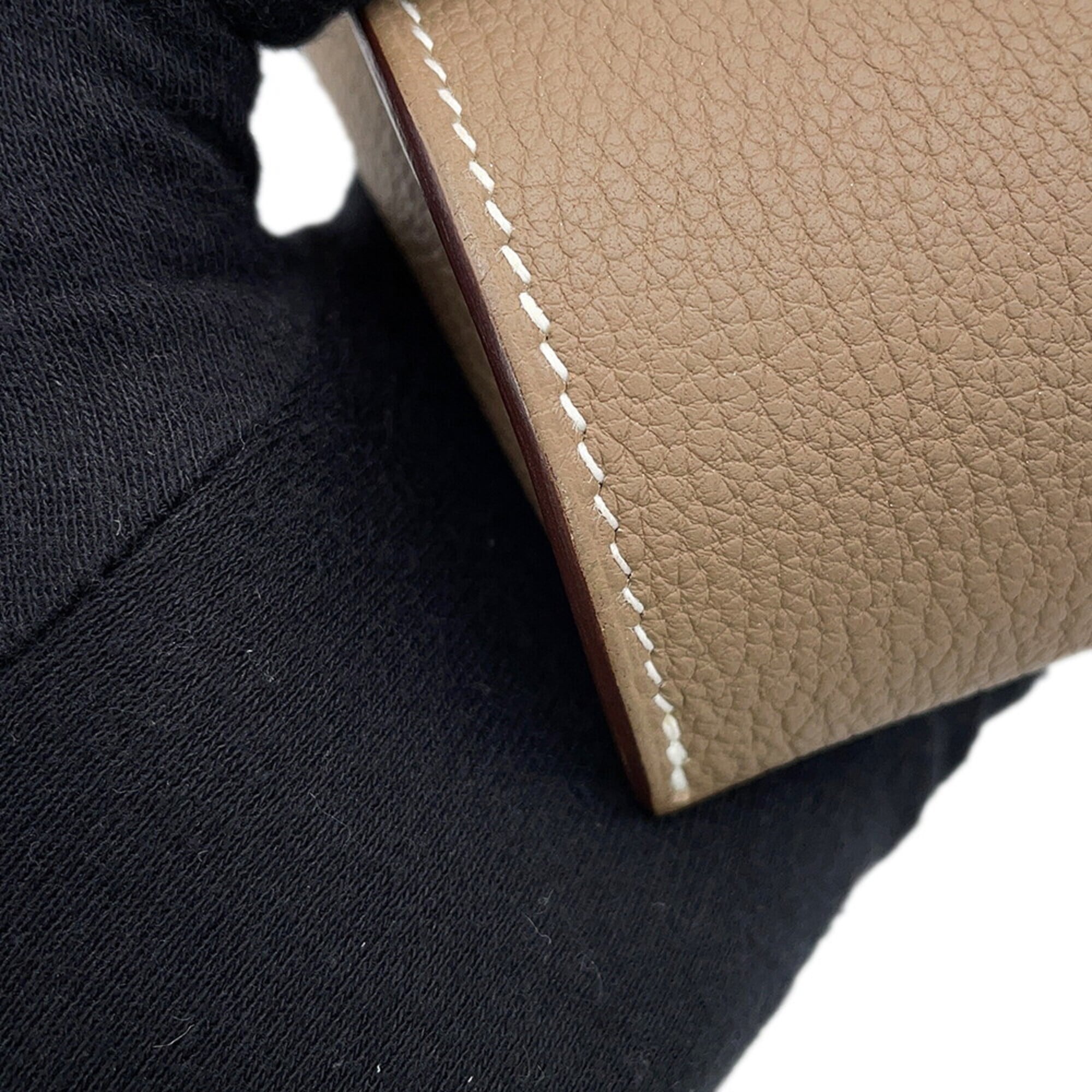 Hermes Shoulder Bag Videpoche Etoupe Togo B Stamp HERMES Handbag — Like New